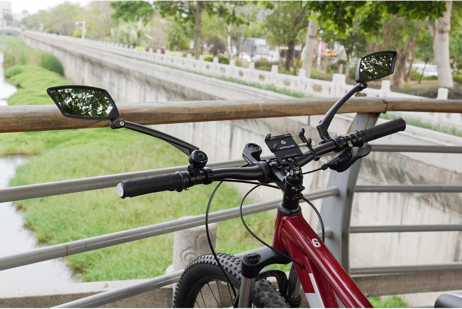 Lenker-Fahrradspiegel mit kratzfester Glaslinse - 1PAIR