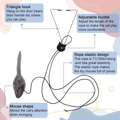 Interaktives Katzenspielzeug Hängende Maus für Katzen