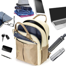 Damen Schulrucksack mit USB-Ladeanschluss 15,6 Zoll Laptop