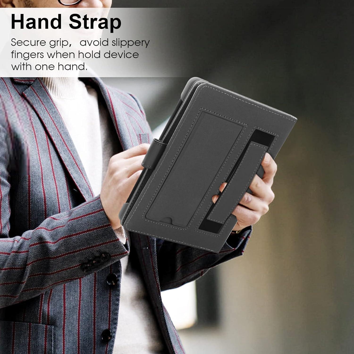 Universal eBook Reader Hülle 6-6.8'' Leder Stand Schutzhülle Schwarz