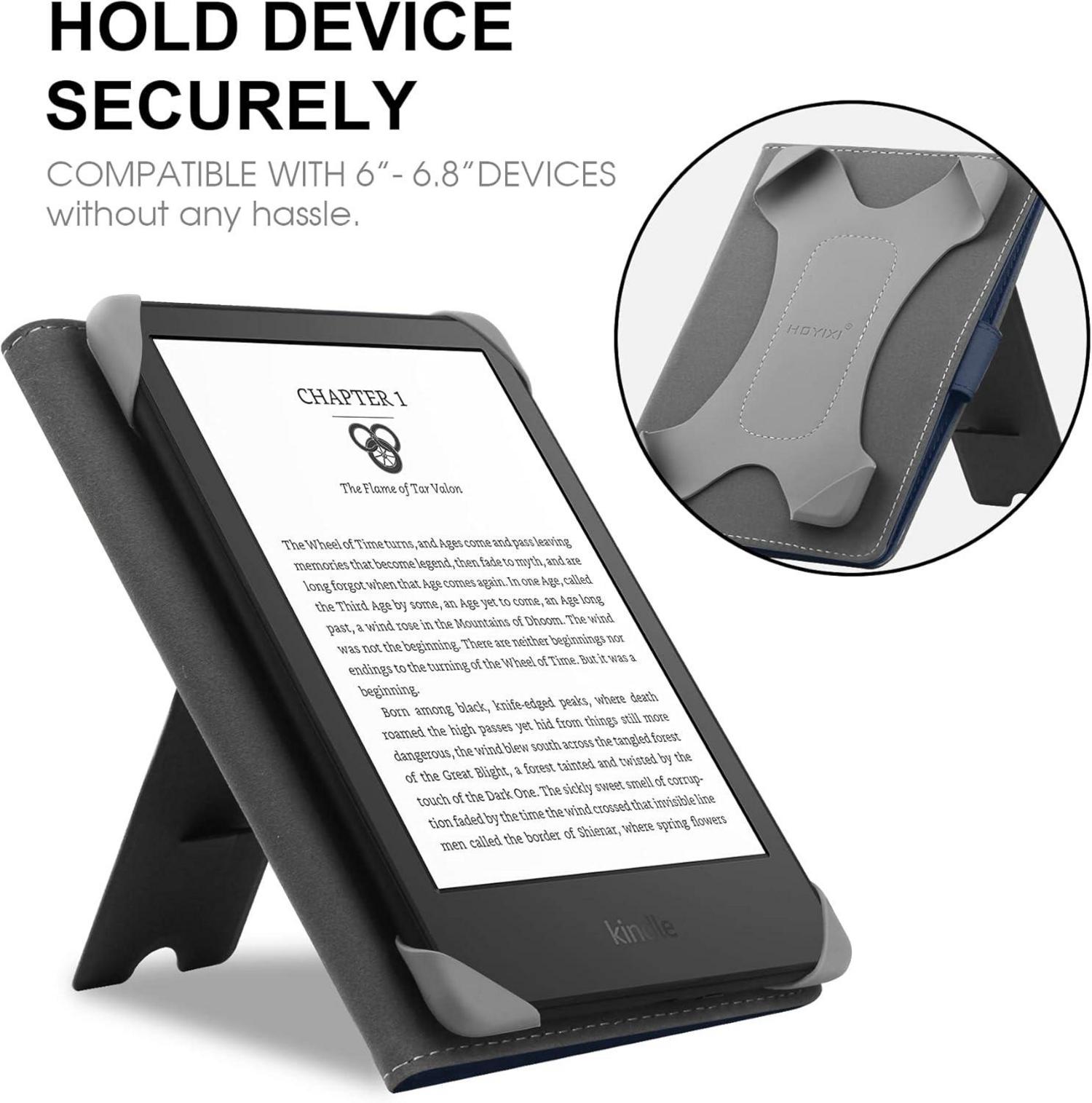 Universal Hülle für 6-6.8'' eBook Reader blau PU Leder