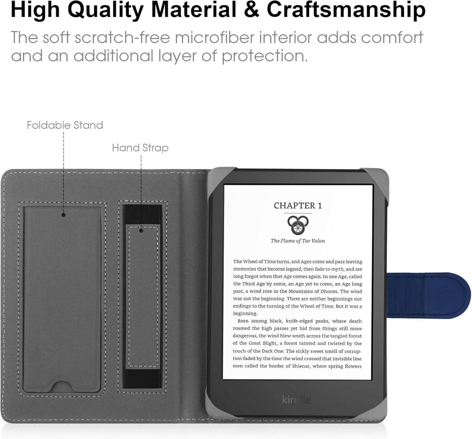 Universale Hülle für 6-6,8'' eBook Reader Blau Magnetverschluss
