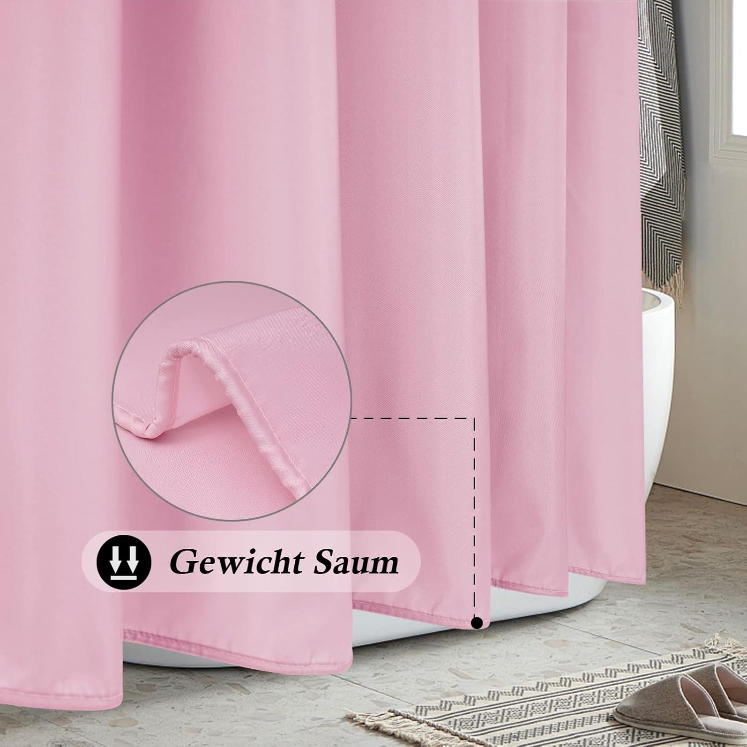 Duschvorhang Rose Antibakteriell Wasserdicht 180x200 cm