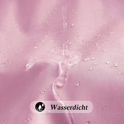Duschvorhang 180x200 Rose Textil Wasserdicht Anti-Schimmel Antibakteriell