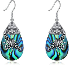 Keltische Biene Ohrringe Sterling Silber Teardrop Geschenke