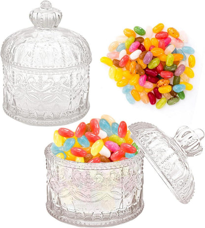 Kristallglas Bonbondose mit Deckel für Süßigkeiten und Snacks