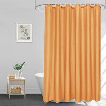 Duschvorhang Textil Orange 180x200 Anti-Schimmel Wasserdicht
