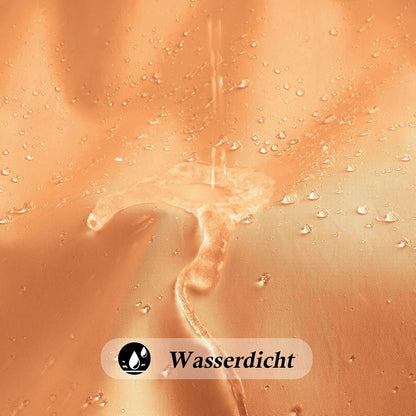 Duschvorhang Orange Textil Bad Vorhang 180x200 Anti-Schimmel wasserdicht Waschbar