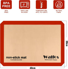 WALFOS 40x30cm Silikon Backmatte (2er Set) Antihaft