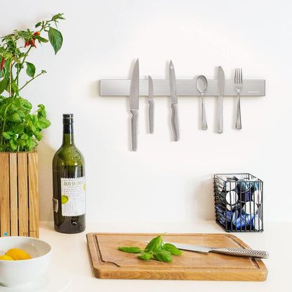 Magnethalter Edelstahl 40cm selbstklebend - Messer Werkzeug