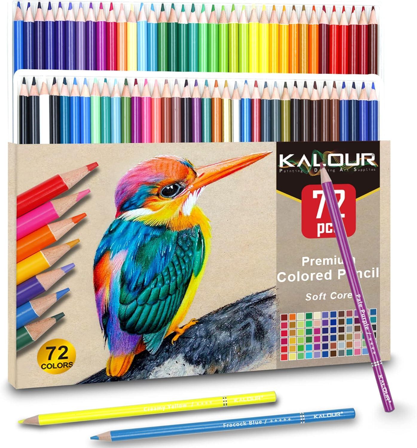 Buntstifte 72er-Set Erwachsenenmalbuch weiche Mine 72 Farben@testable