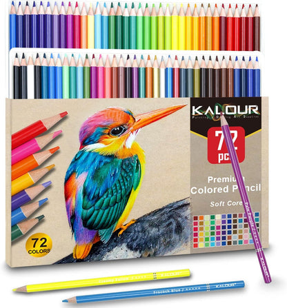 Buntstifte 72er-Set Erwachsenenmalbuch weiche Mine 72 Farben@testable