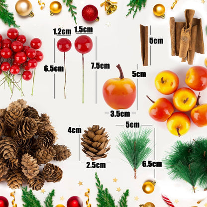 84-teiliges Weihnachtskranz-Bastelzubehör für DIY