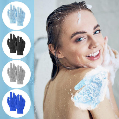 8 Peelinghandschuhe Bambus Körperpeeling Waschlappen für Spa & Dusche