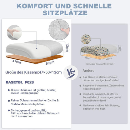 Bürostuhl Ergonomisch Schreibtischstuhl 150 kg Grau Stoff