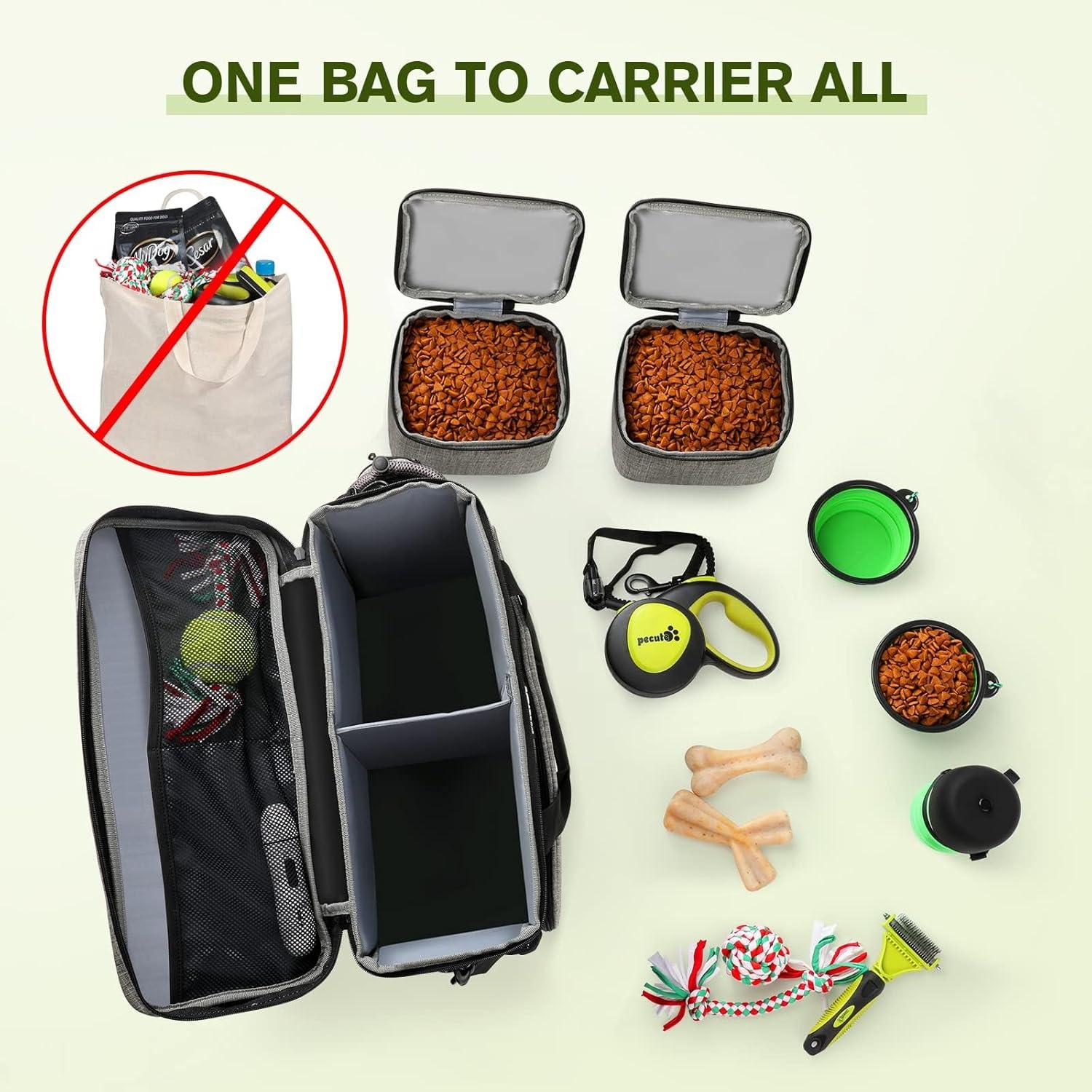 Pecute Hundereisetasche Aufbewahrungszubehör Hundetasche Travel Bag