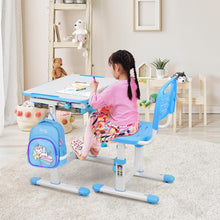 Höhenverstellbarer Kinderschreibtisch Stuhl Set mit