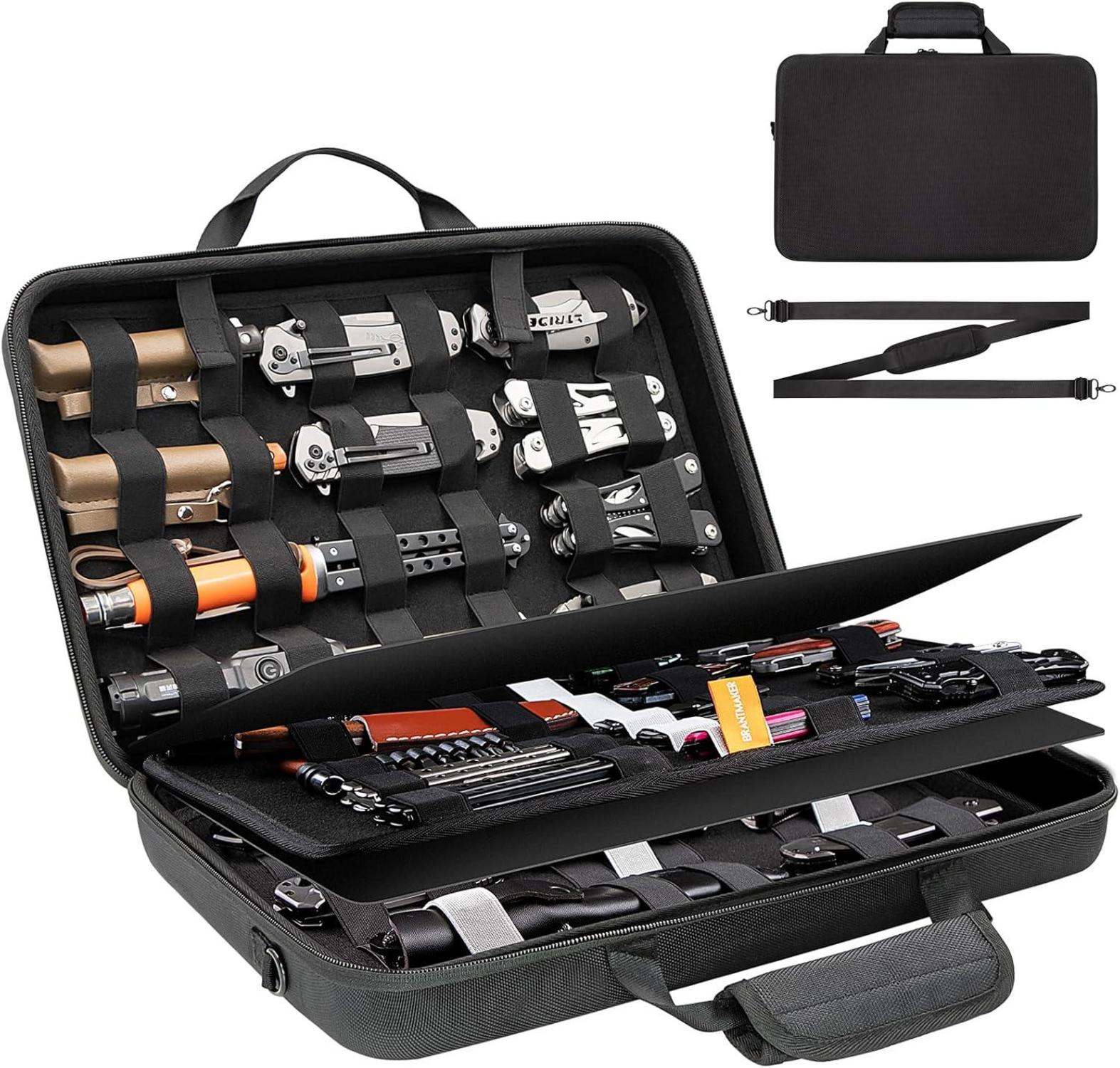 Messertasche für 61+ Taschenmesser mit Schultergurt