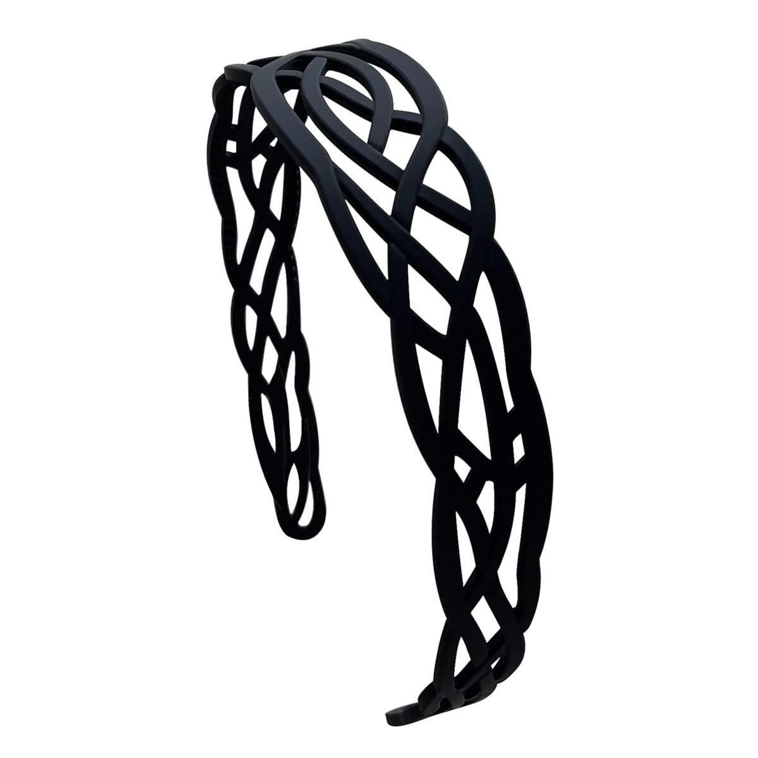 6 Stück 3 cm Kunststoff-Stirnbänder für Damen und