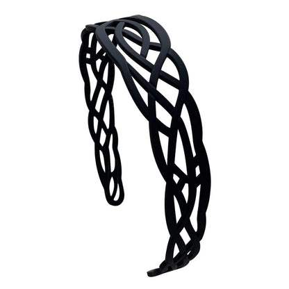 6 Stück 3 cm Kunststoff-Stirnbänder für Damen und