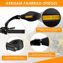 Fahrradspiegel Rückspiegel Edelstahl für Lenker 21-26mm