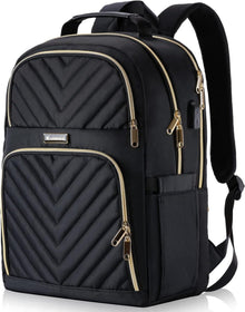 Stylischer Damen Laptop Rucksack mit USB-Ladeanschluss 15.6 Zoll