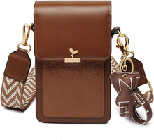 Handy Umhängetasche Damen PU Leder Schultertasche Elegant Brieftasche