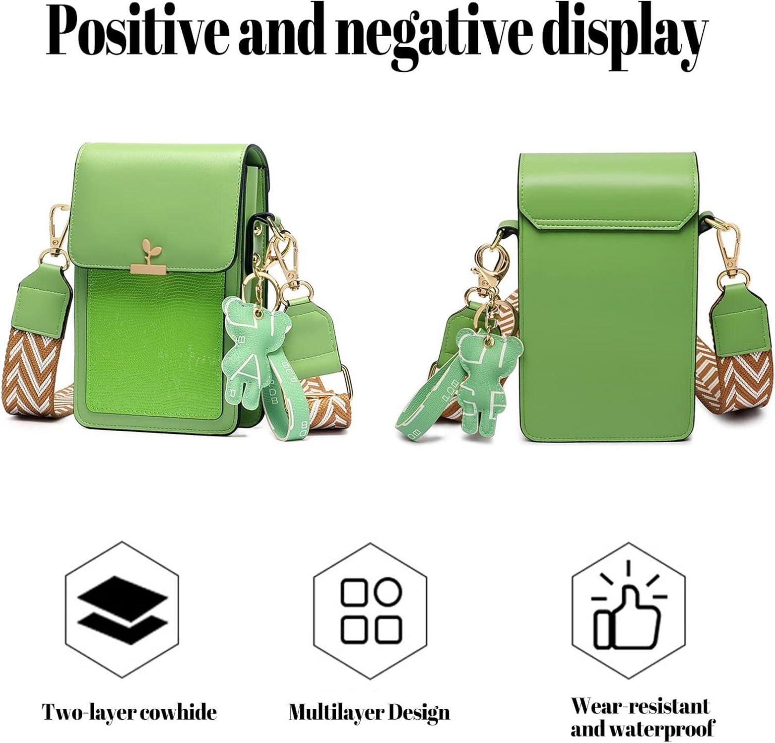 Handy Umhängetasche Damen Mini Bag PU Leder Schultertasche iPhone