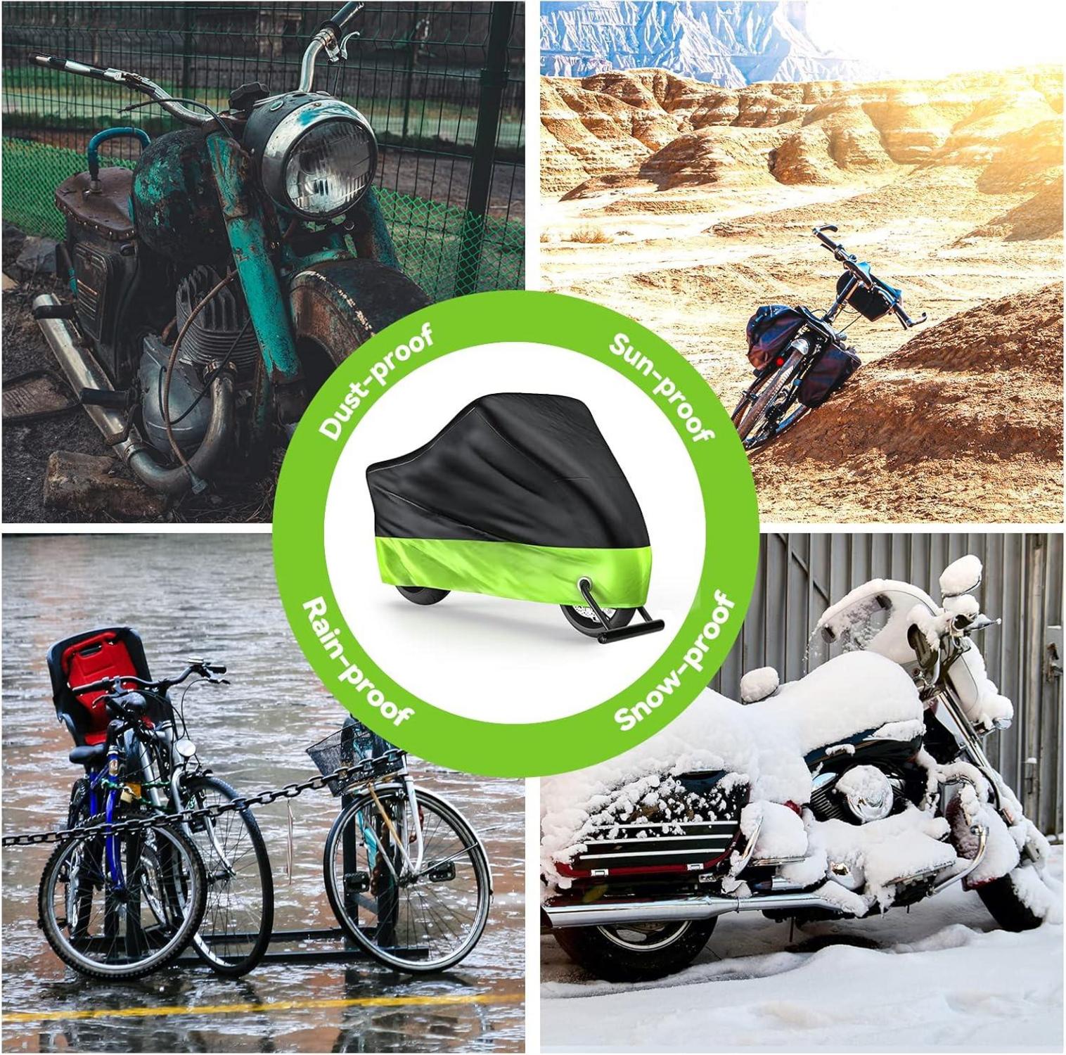 Fahrradabdeckung wasserdicht 210D Oxford SchlossLöcher 220x110x95 cm