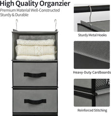 Kleiderschrank Organizer Hängend mit Schubladen für