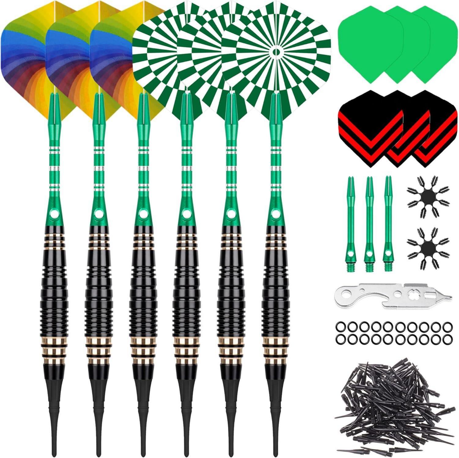 CareGames Soft Dartpfeile Set für Elektronische Dartscheibe 16g - 6