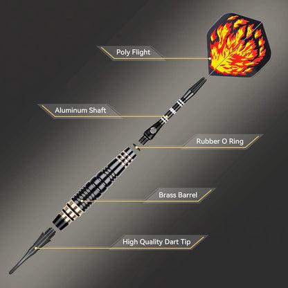 Soft Dartpfeile Set für Elektronische Dartscheibe - 16g, 6