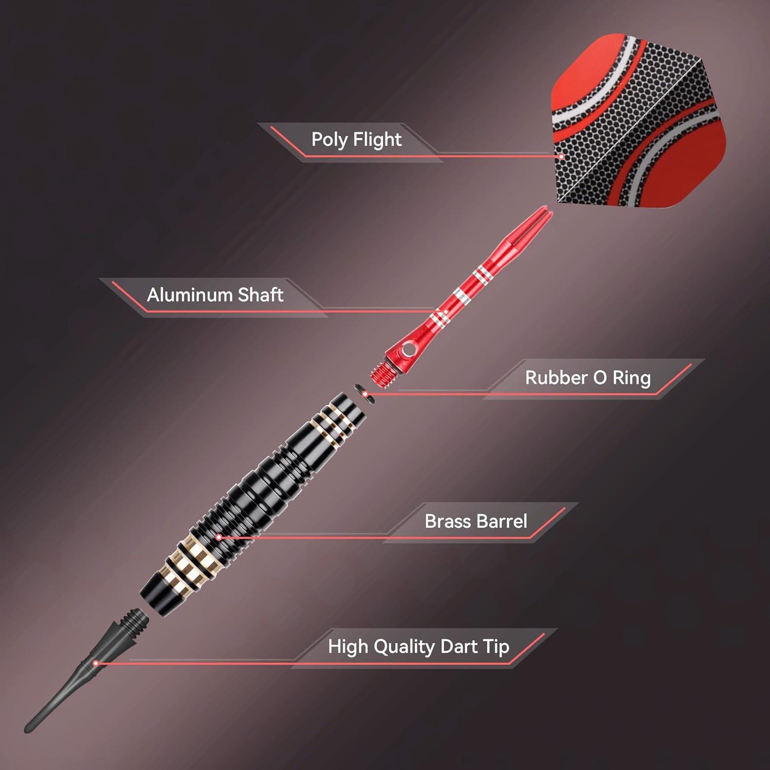 Soft Dartpfeile Set für Elektronische Dartscheibe - 16g, 6