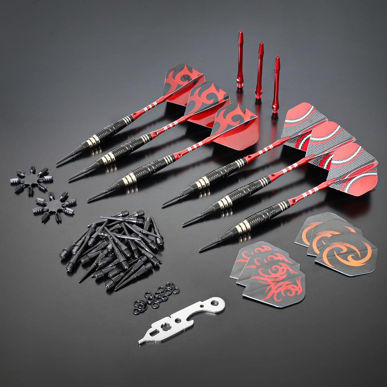 CareGames Soft Dartpfeile Set für Elektronische Dartscheibe 16g