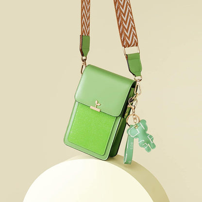 Damen Mini Umhängetasche PU Leder Schultertasche