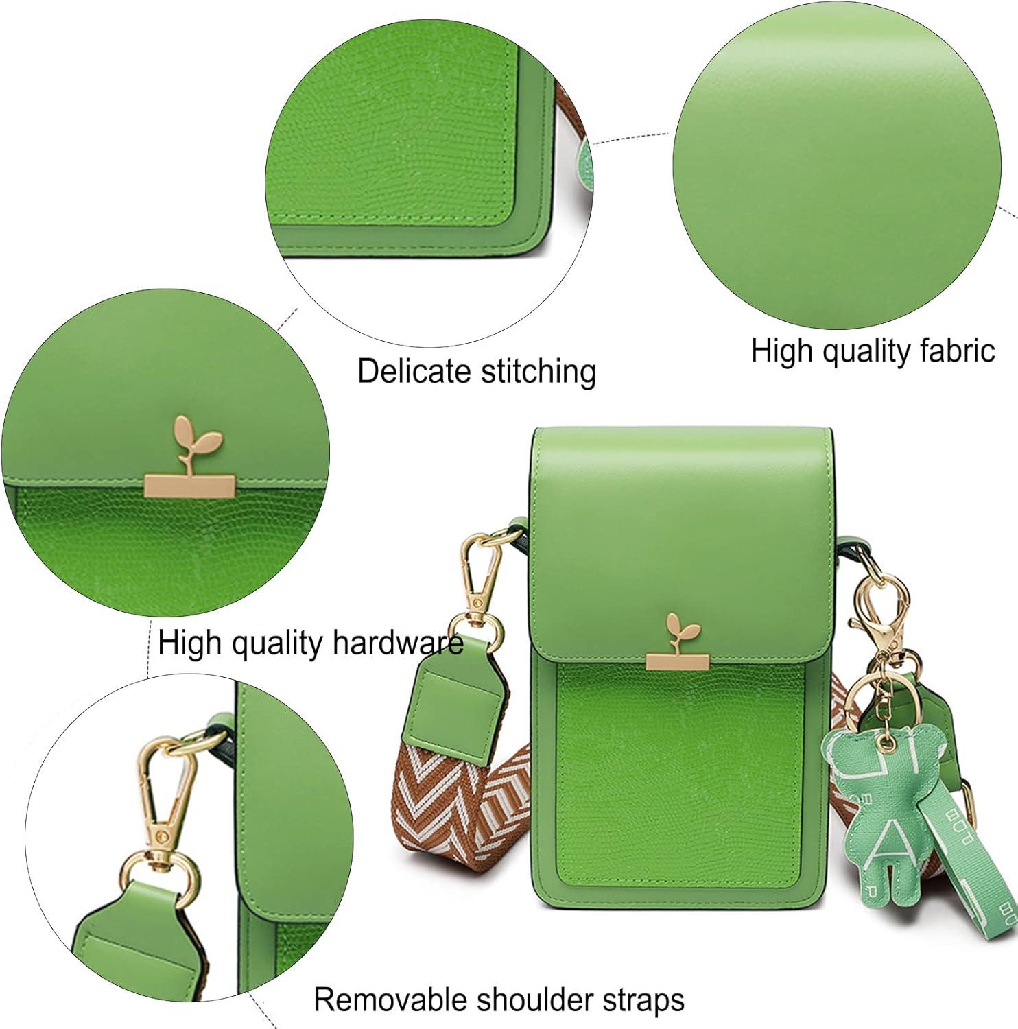 HAIWILL Damen Mini Umhängetasche PU Leder Schultertasche Elegant