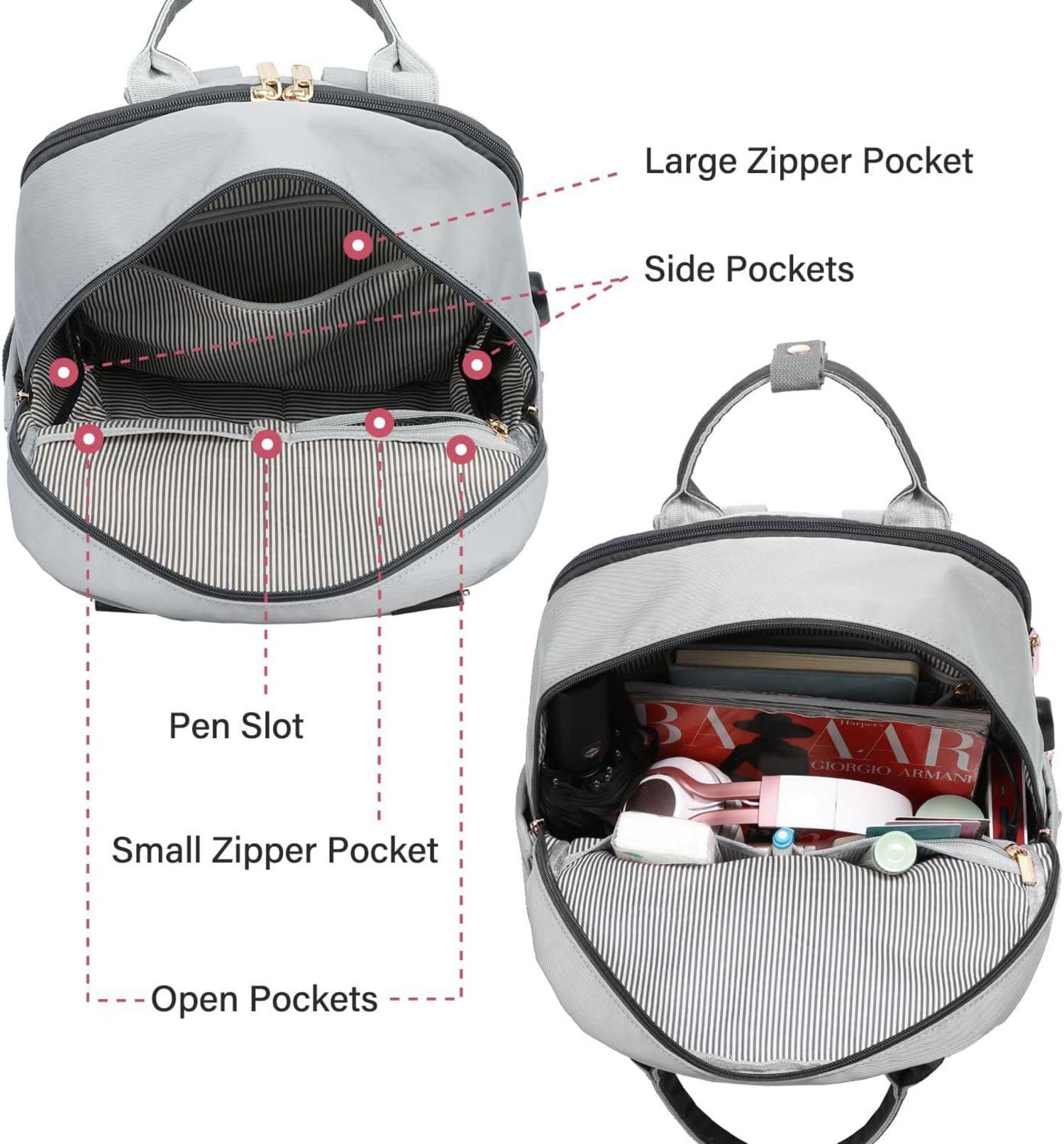 Wasserdichter Rucksack mit Laptopfach 15,6 Zoll für Schule Uni