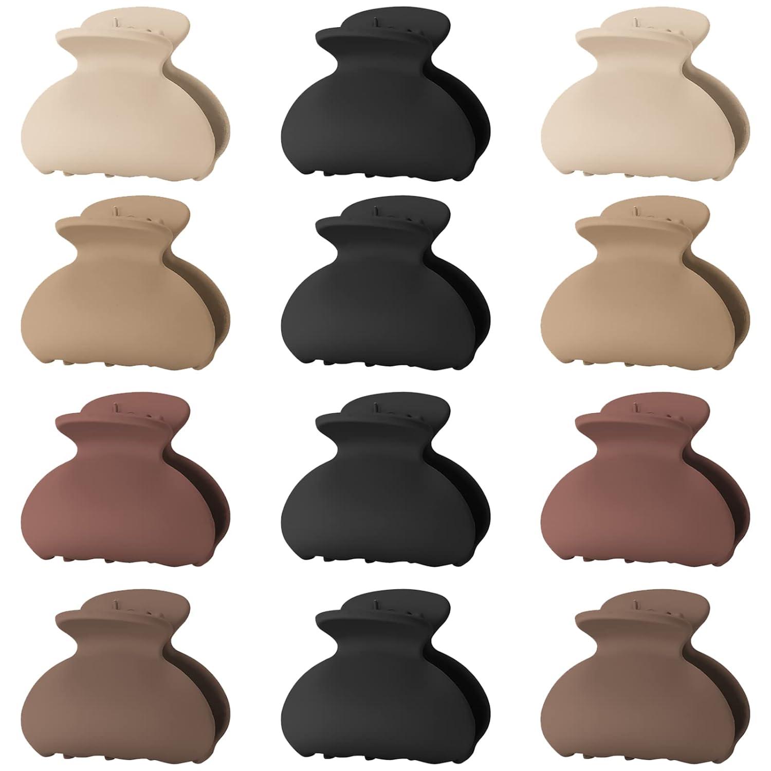 12er Set Mini Haarklammern Haarspangen Haarkrallen Clips Spinnen