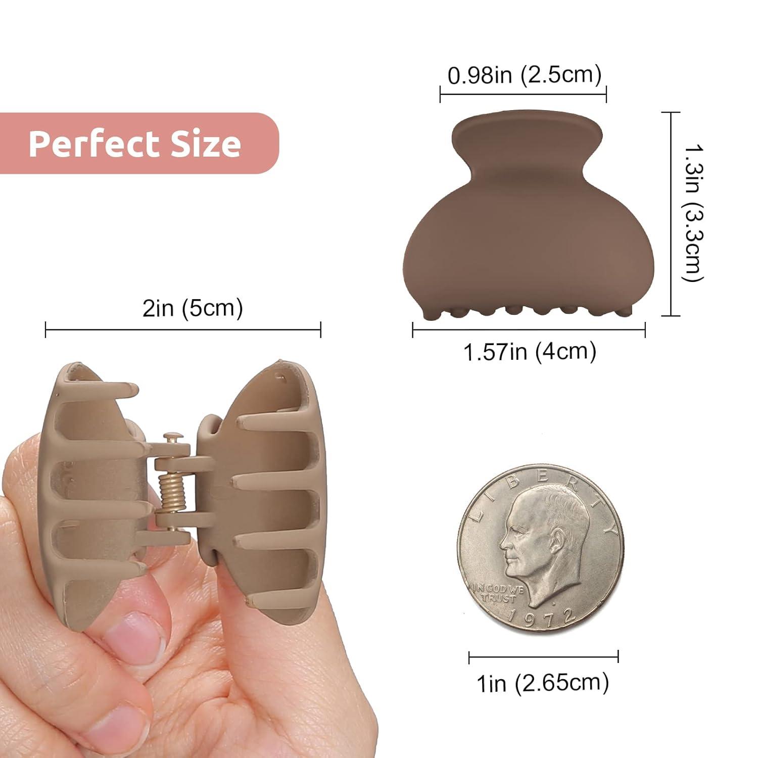 12 Stück Mini Haarklammern Haarspangen 4cm für Frauen Mädchen Kinder