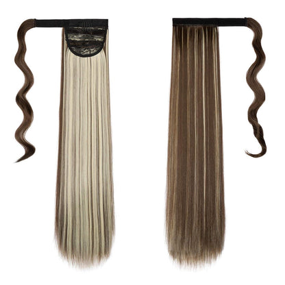 Pferdeschwanz Extension glatt, 55cm Chestnut Brown & Blond