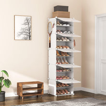 Vicye 10 Ebenen Schuhregal Organizer Weiß 20 Paar