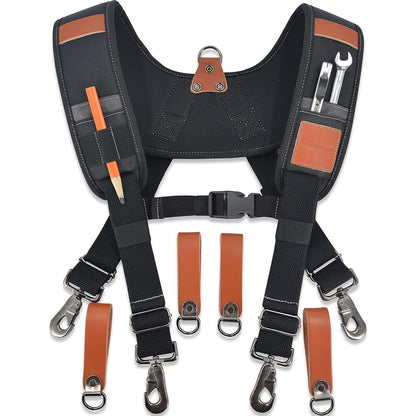 Robuste Leder-Werkzeuggürtel-Hosenträger für Bau & Tischler