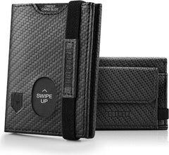 RFID Mini Geldbörse Münzfach RFID geschützt Kartenetui Leder Slim