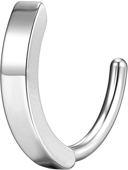 Edelstahl Bauchnabelpiercing Ring 14ga 10mm Silber Gold 2er Set