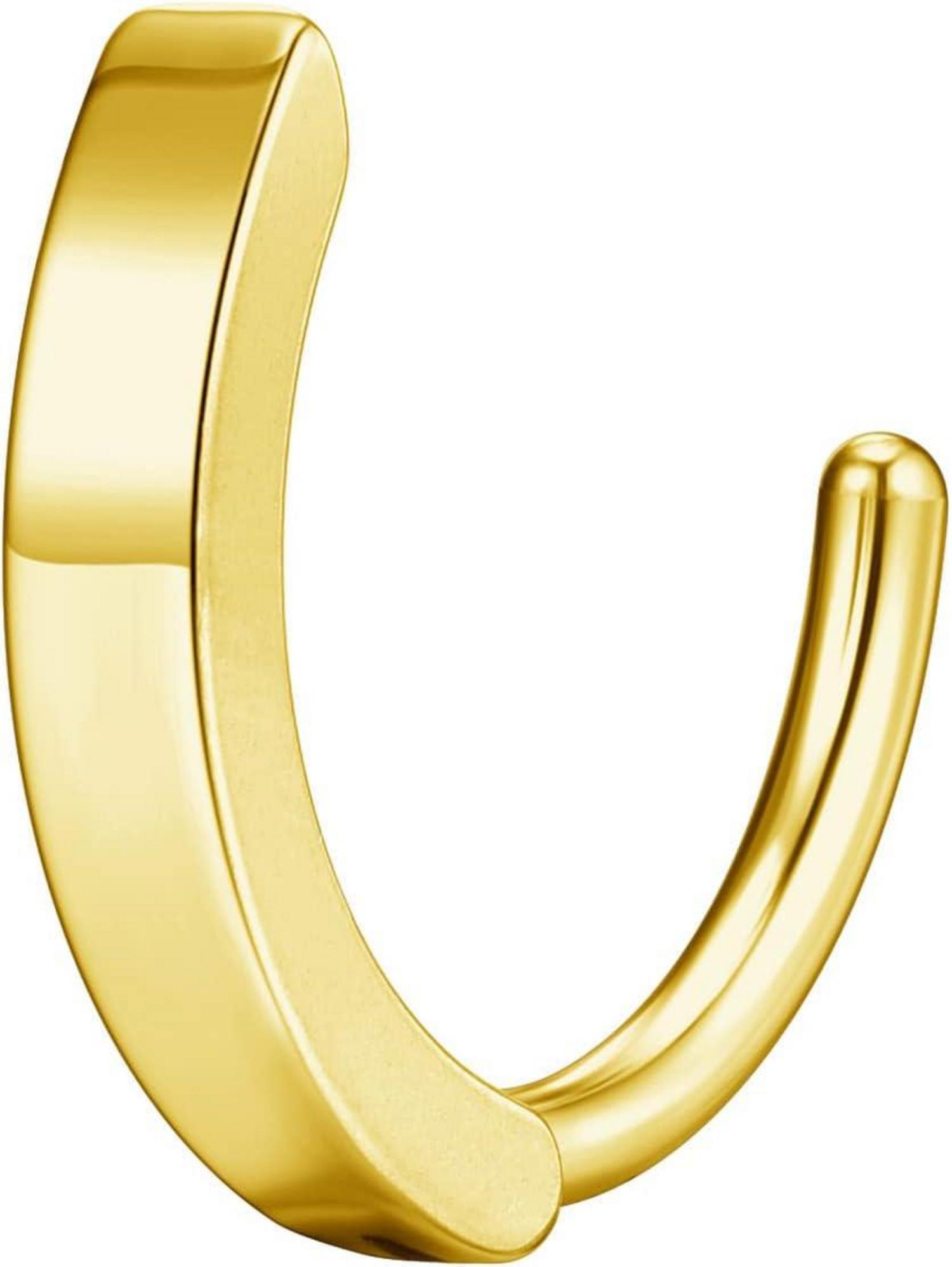 Edelstahl Bauchnabelpiercing Ring 14ga 10mm Silber Gold 2 Stück