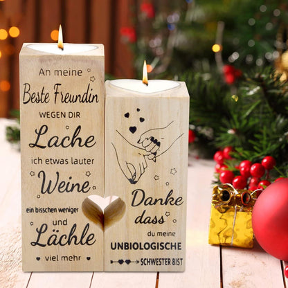 Beste freundin Geschenk Kerzenhalter mit Gravur