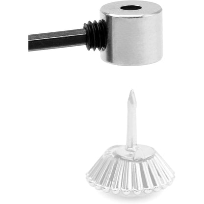 Pin Rücken Anstecker Verschluss 60 Stück 6x5 mm mit