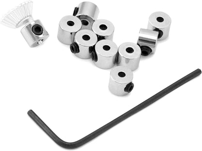60x Pin Keeper Rücken Anstecker Verschluss Schraubenschlüssel 6x5mm