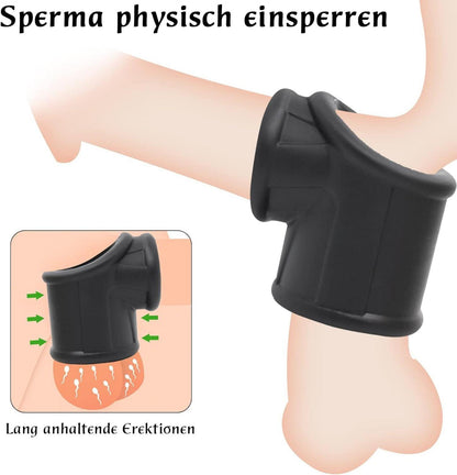 Penisring Silikon Cockringe Extrem Set ab 18 Schwarz