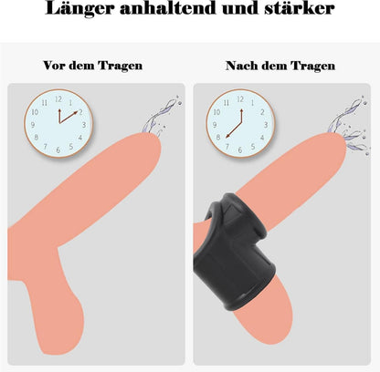 Penisring Set mit Silikon Sleeve und Bondage Cockringen